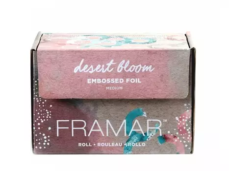 FRAMAR Фольга с тиснением в рулоне Цвета пустыни / Embossed Roll Medium Desert Bloom 98 м