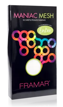 FRAMAR Меш-пластины для окрашивания прядей, многоразовые / Maniac Mesh 50 шт