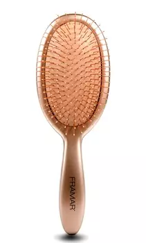 FRAMAR Щетка распутывающая для волос Розовое золото / Metalling Detangle Brush - Rose