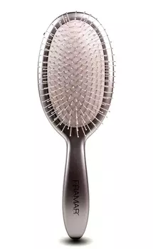 FRAMAR Щетка распутывающая для волос Серебро / Metalling Detangle Brush - Silver