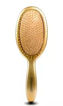 FRAMAR Щетка распутывающая для волос Золото / Metalling Detangle Brush - Gold