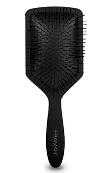 FRAMAR Щетка распутывающая широкая для волос Снова в черном / Paddle Brush Black To The Future 1 шт