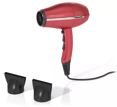 GA MA Фен G-EVO 3800 Титан Галоген Ион Супер легкий, красный