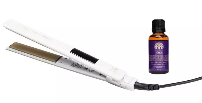 GA MA Щипцы Elegance турмалиновые цифровые + аргановое масло