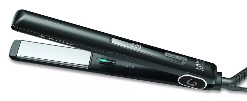 GA MA Щипцы G-STYLE IHT OXY-ACTIVE титановое покрытие, ионизация, цифровой терморегулятор, черные