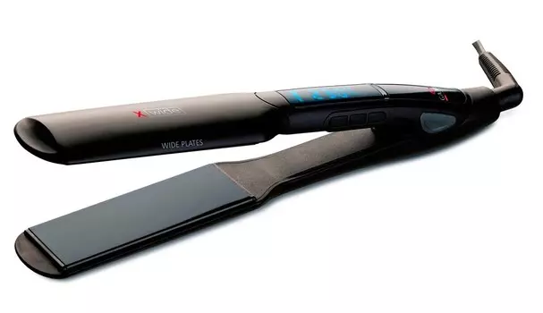 GA MA Щипцы выпрямители X-WIDE PTC DIGITAL TOURMALINE с цифровым терморегулятором, полотна 4*10 см