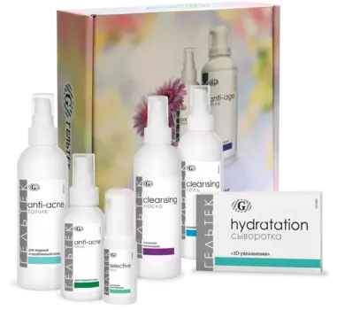 ГЕЛЬТЕК Набор косметики №4, для жирной и проблемной кожи