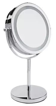 GEZATONE Зеркало косметологическое двухстороннее со светодиодной подсветкой LM194