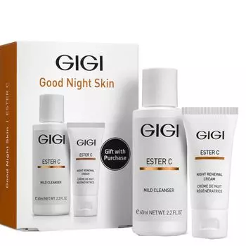 GIGI Набор подарочный Ночной (гель 60 мл, крем 15 мл) ESTER С Good Night Skin