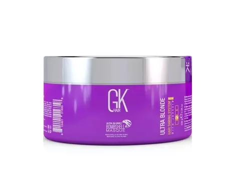 GKHAIR (GLOBAL КЕRATIN) Маска для нейтрализации желтого оттенка на светлых волосах / Bombshell Ultra Blonde Gkhair 200 мл