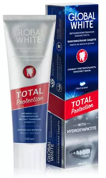 GLOBAL WHITE Паста зубная максимальная защита / Total protection 100 мл