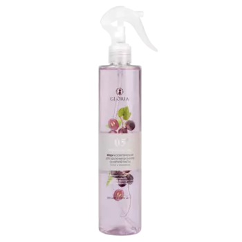 GLORIA Вода косметическая для удаления остатков сахарной пасты Алоэ и виноград 350 мл
