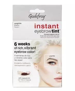 GODEFROY Краска-хна в капсулах для бровей с эффектом татуажа, графит / Eyebrow Tint Graphite 15 шт