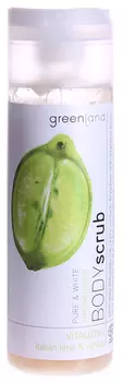 GREENLAND Скраб для тела "Итальянский лайм-ванила" / PURE &amp; WHITE 200мл