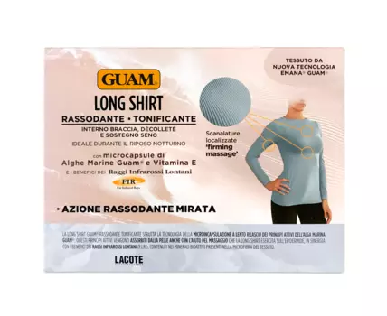 GUAM Футболка женская с укрепляющим эффектом GUAM, М (44) / LONG SHIRT RASSODANTE TONIFICANTE