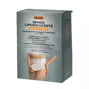 GUAM Набор Моделирование области живота и талии (бинт + жидкость для пропитки 3*100 мл)