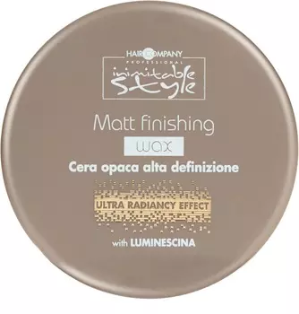 HAIR COMPANY Воск завершающий с матовым эффектом / INIMITABLE STYLE Matt Finishing Wax 100 мл