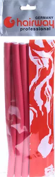 HAIRWAY Бигуди-папиллоты 25смх13мм красные 12шт/уп-