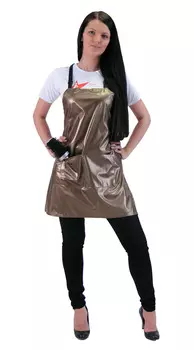 HAIRWAY Фартук MF золотой клет.370020