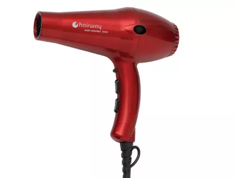 HAIRWAY Фен Lombardy керамико-ионный, красный1900-2100 W