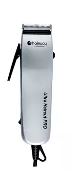 HAIRWAY Машинка Hairway Ultra Haurcut PRO для стр.вибр.серебр. 10W