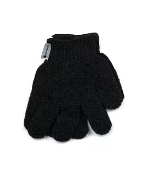 HAIRWAY Мочалка-перчатка черная 2 шт