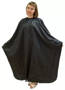 HAIRWAY Пеньюар для окрашивания 33P черный 145*170 см