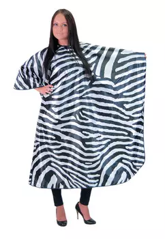 HAIRWAY Пеньюар MF Зебра черн/бел