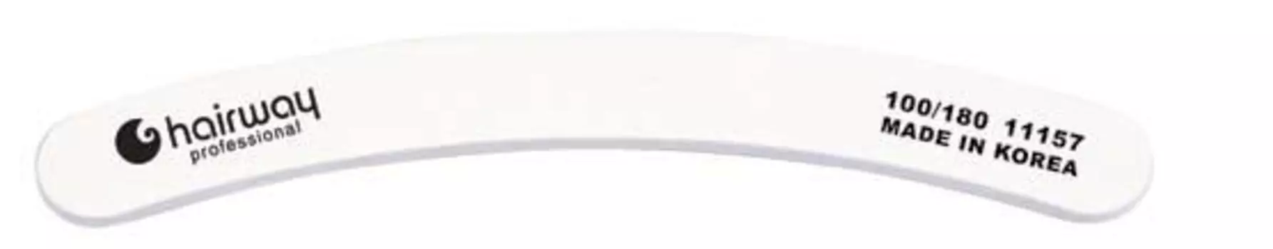 HAIRWAY Пилка бумеранг белая 100/180