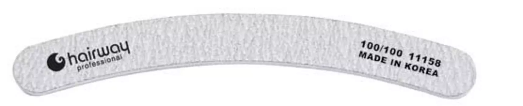 HAIRWAY Пилка бумеранг зебра 100/100