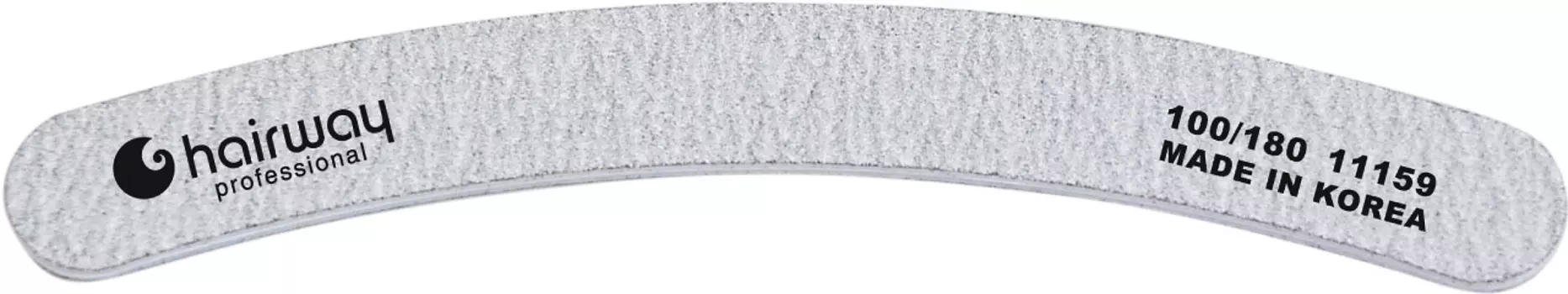 HAIRWAY Пилка Hairway бумеранг, зебра 100/180 (11027)