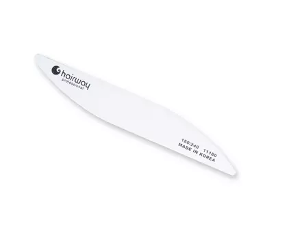 HAIRWAY Пилка Hairway волна, белая 180/240