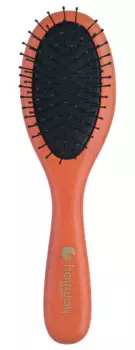 HAIRWAY Щетка Black Cushion массажная, деревянная, металлические зубцы
