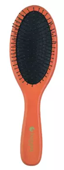 HAIRWAY Щетка Black Cushion массажная, деревянная, металлические зубцы, 11 рядов