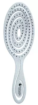 HAIRWAY Щетка ECO Wheat массажная, овальная голубая 8 рядов 20 см