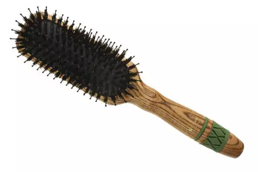 HAIRWAY Щетка HW Flexion массажная нат. щет. нейл. штиф.на дер. основе 11-ряд.прям.узк.