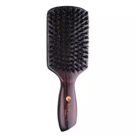 HAIRWAY Щетка Venge массажная, прямоугольная широкая, на деревянной основе 9-рядная