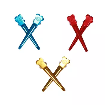 HAIRWAY Зажим алюминиевый 50 мм 100 шт