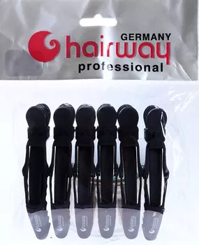 HAIRWAY Зажим-журавль каучук 115 мм 6 шт