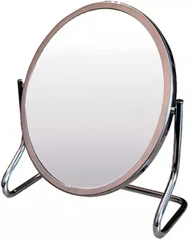 HAIRWAY Зеркало настольное овальное в металической оправе 130*160 мм