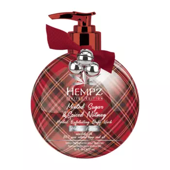 HEMPZ Гель-скраб для душа Мятный сахар и мускат / Le Minted Sugar&amp;Spiced Nutmeg Exfoliating Body Wash 470 мл