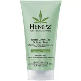 HEMPZ Маска-глина отшелушивающая / Exotic Green Tea &amp; Asian Pear Exfoliating Cleansing Mud &amp; Mask 200 мл