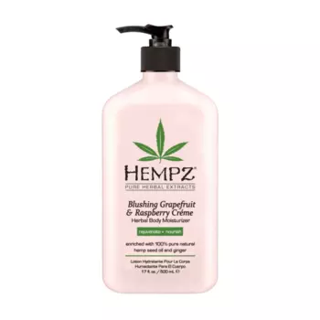HEMPZ Молочко увлажняющее для тела, грейпфрут и малина / Blushing Grapefruit &amp; Raspberry Creme Moisturizer 500 мл