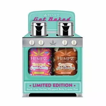 HEMPZ Набор для тела Какао и Печенье, мини (молочко 2 х 66 мл) Get Baked - Twice Baked