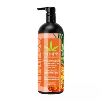 HEMPZ Шампунь для объёма ананас и медовая дыня / Sweet Pineapple & Honey Melon Herbal Volumizing Shampoo 1000 мл
