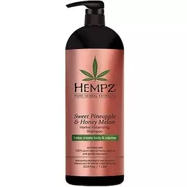 HEMPZ Шампунь растительный для придания объема, ананас и медовая дыня / Herbal Volumizing Shampoo 1000 мл