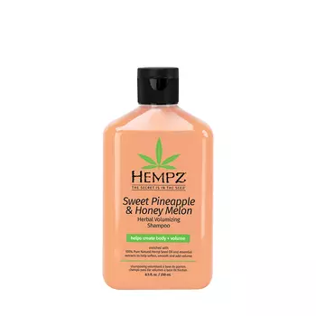 HEMPZ Шампунь растительный для придания объёма, ананас и медовая дыня / Herbal Volumizing Shampoo 250 мл