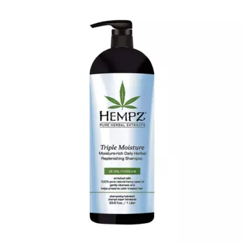 HEMPZ Шампунь для волос Тройное увлажнение / Triple Moisture Replenishing Shampoo 1000 мл