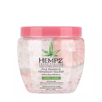 HEMPZ Скраб для тела, помело и гималайская соль / Pink Pomelo &amp; Himalayan Sea Salt Herbal Body Salt Scrub 155 г