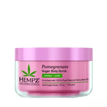 HEMPZ Скраб для тела, сахар и гранат / Body Scrub Sugar & Pomegranate 176 г